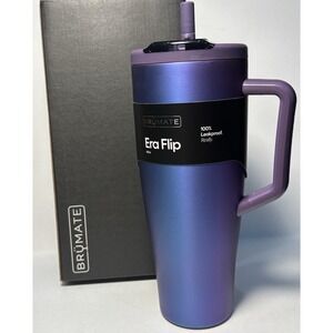 BrüMate Era Flip 40oz Tumbler Leakproof Insulated Mug Purple Blue NIB Handle